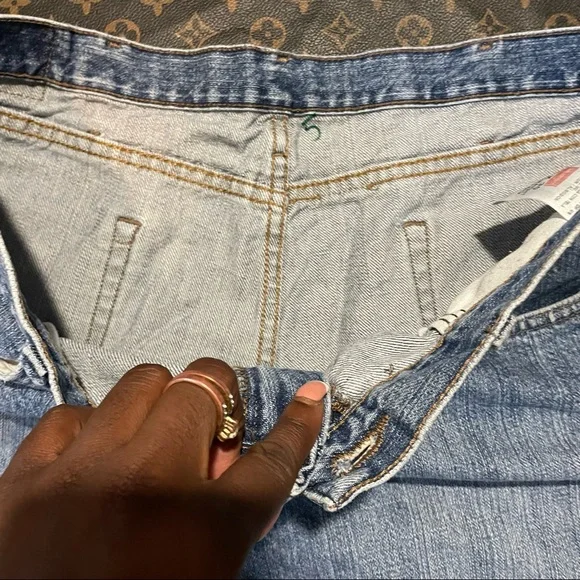 custom hem wrangler jean shorts relax straight - Picture 4 of 11